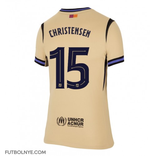 Camiseta Barcelona Andreas Christensen #15 Visitante Equipación para mujer 2025-26 manga corta